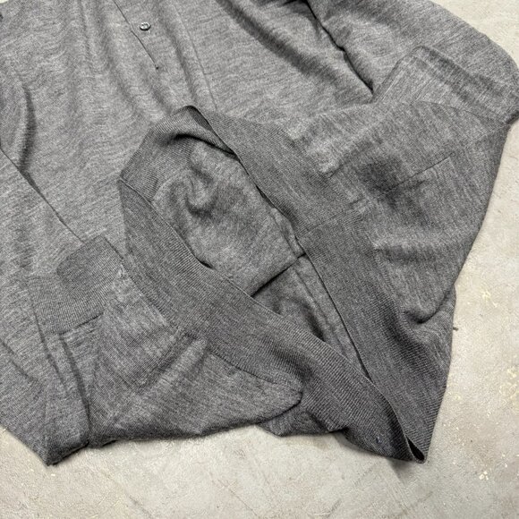 Gray Polo Collar Men's Sweater - Picture 7 of 11